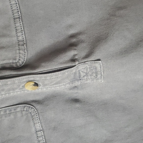 Vineyard Vines Utility Cotton Viscose Spandex Mini Dress Size 2 Chest Pockets - Picture 8 of 12